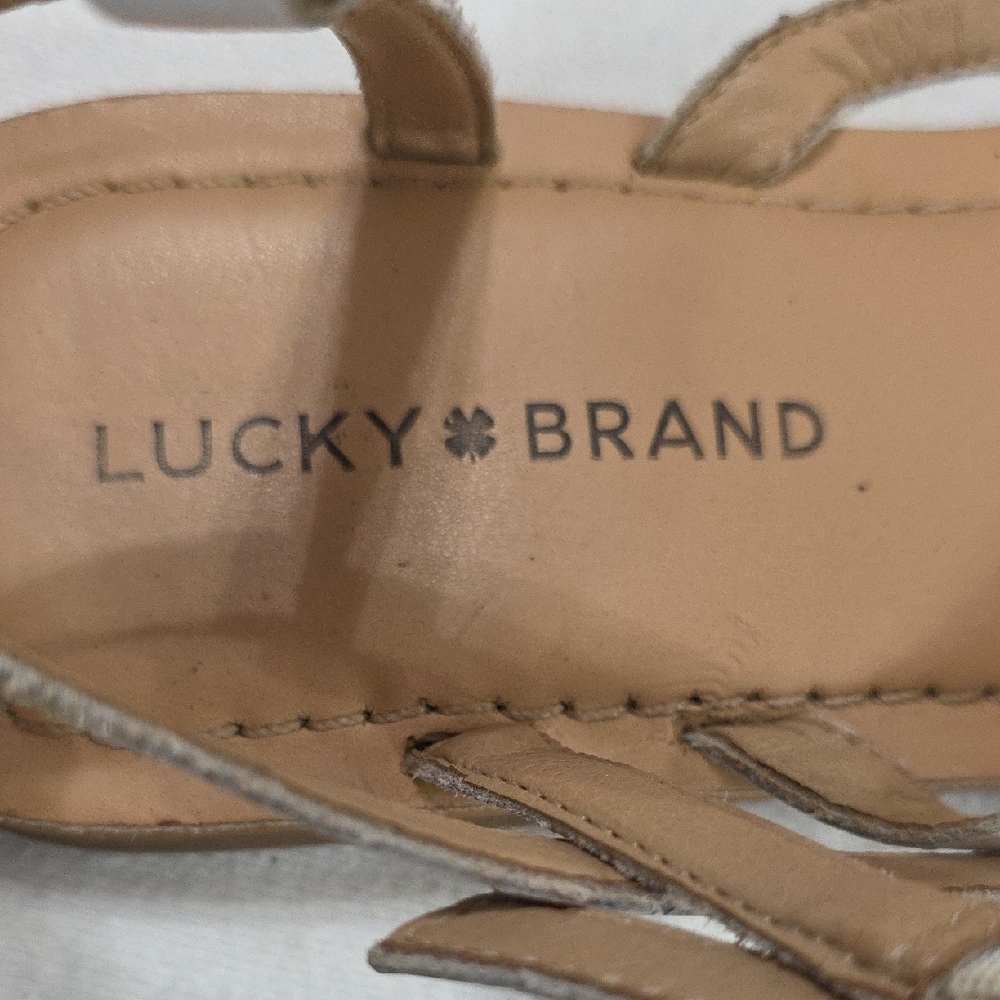 Lucky Brand Women's Multicolor Sandals  Buckles Beachy Summer Sz 9? EUC READ - Picture 2 of 14